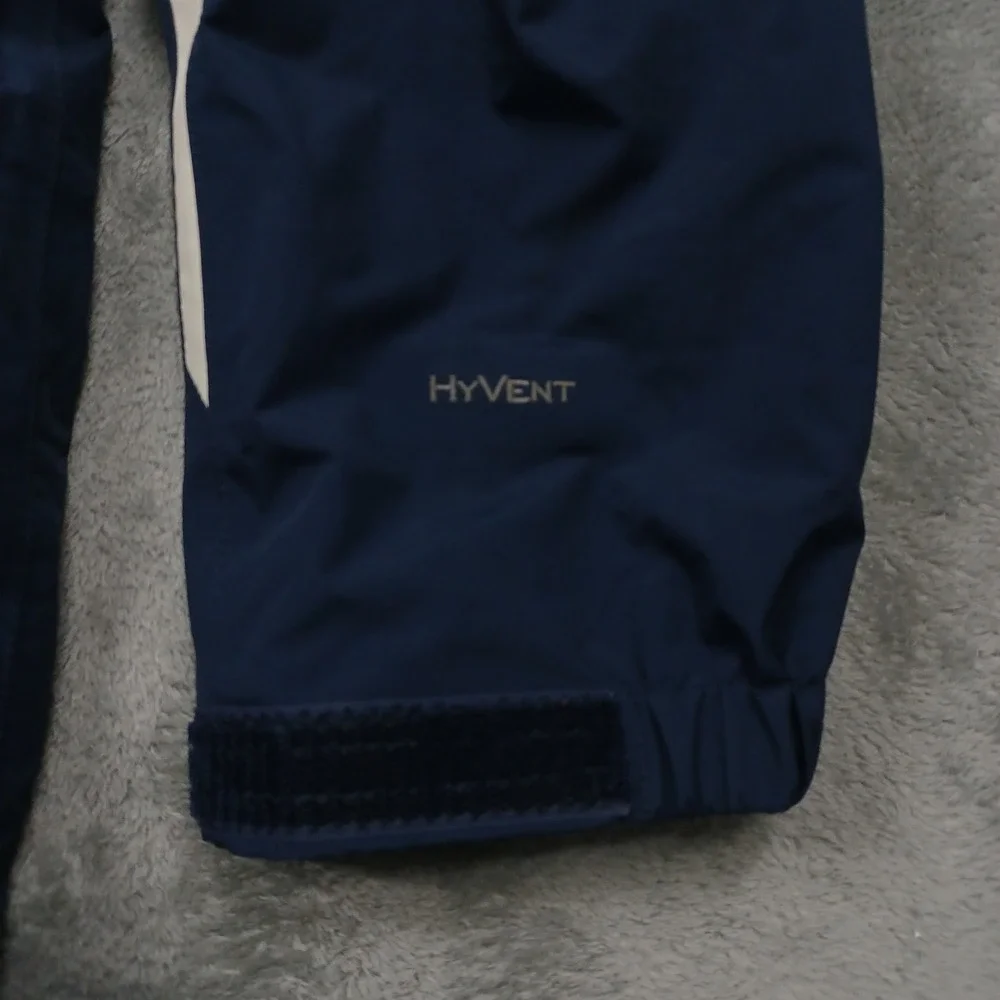 North Face Jacket Mens‎ Medium Blue Full Zip Hooded Outdoor Hyvent